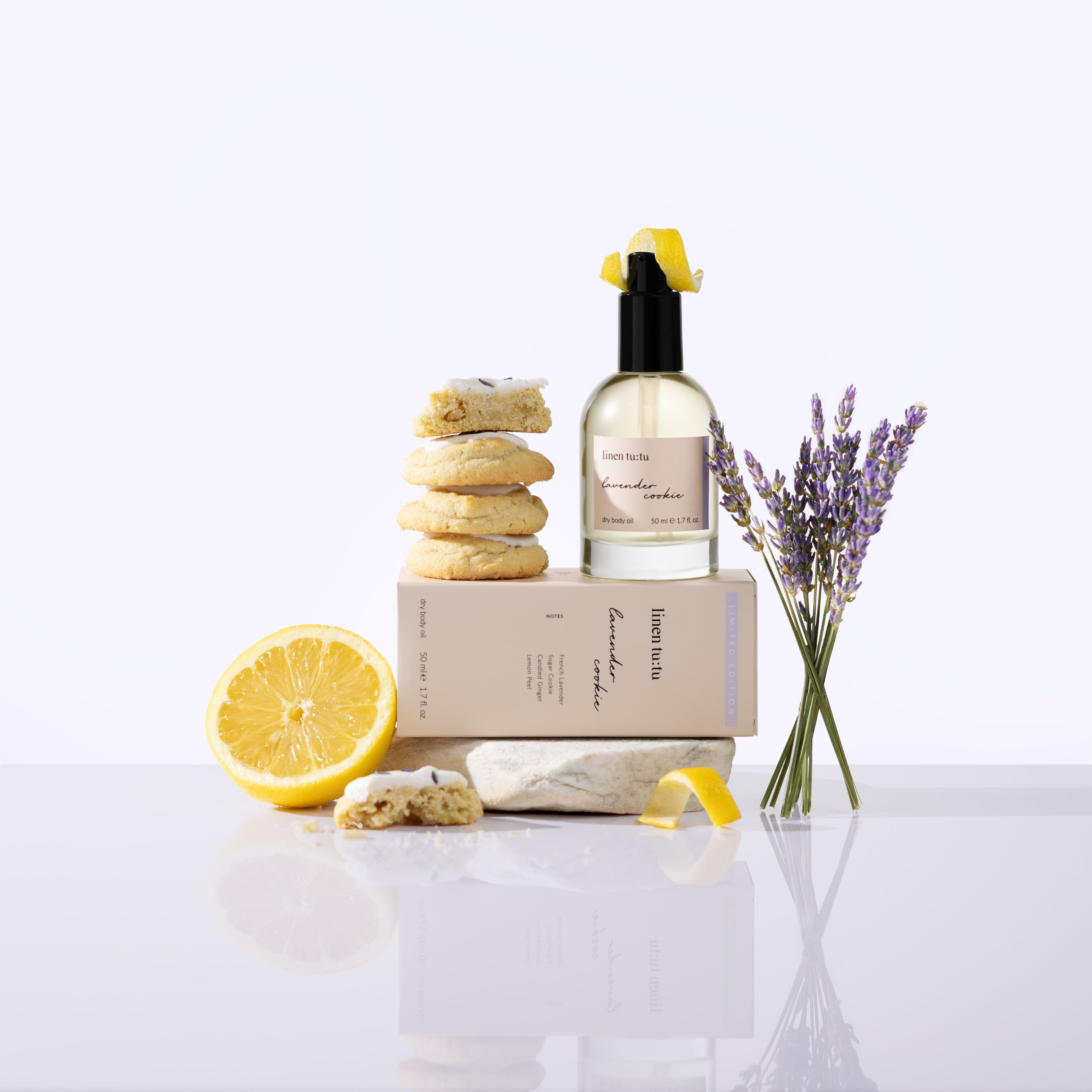 lavender cookie dry body oil